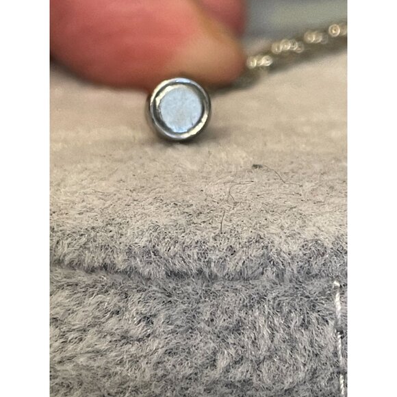 Silver diamond cut rope chain necklace braided twisted magnetic clasp 24" - Picture 6 of 6